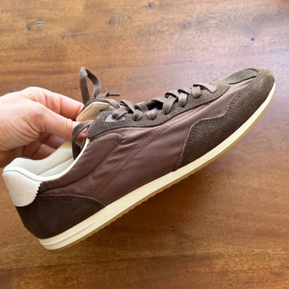 Zara Women’s Chocolate Brown Sneakers - Picture 2 of 10